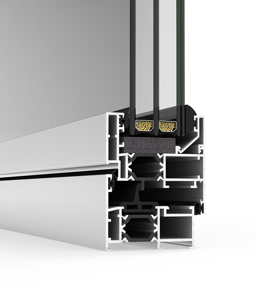 Resistencia del perfil de aluminio Cortizo COR 60