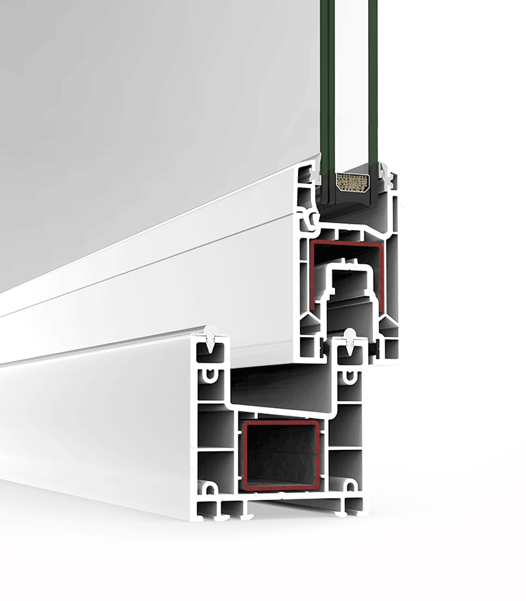 Mecanismo de rodillos de la ventana Cortizo C 70