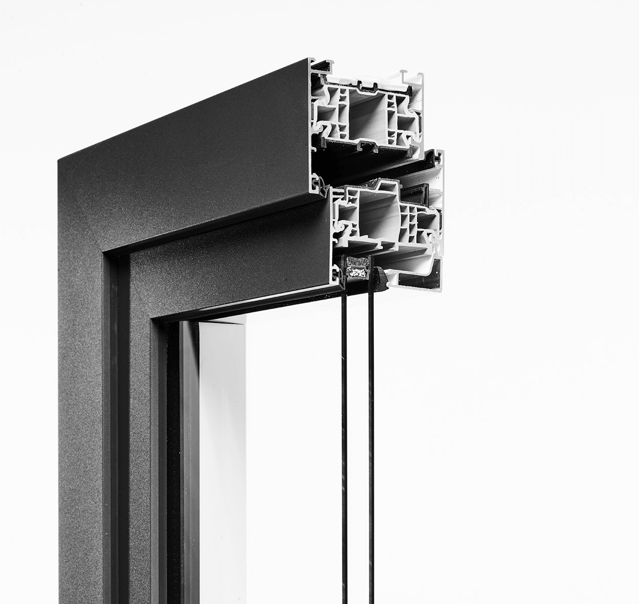 Estructura de la ventana Kömmerling AluNext MD