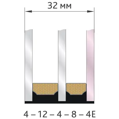 Двухкамерный Теплопакет 32 мм
