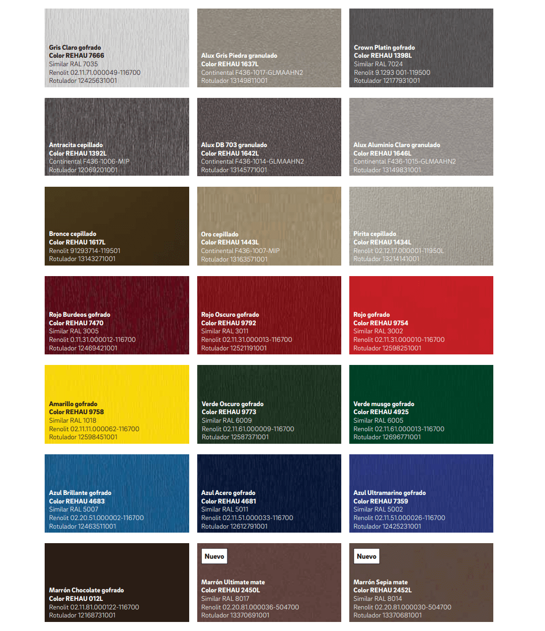 Rehau Brillant-design colors. Page 3