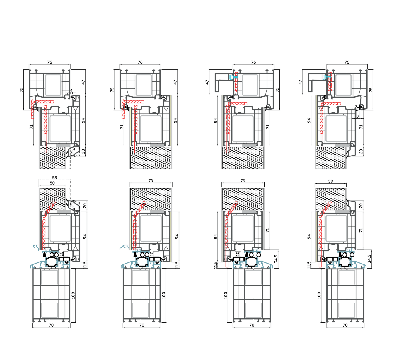 WDS Door 76. Planos del perfil
