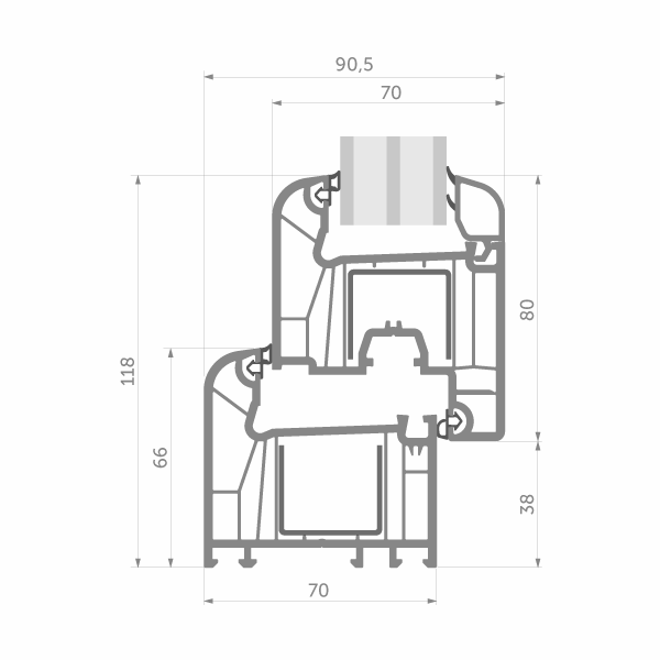 Sección del perfil WDS 7S