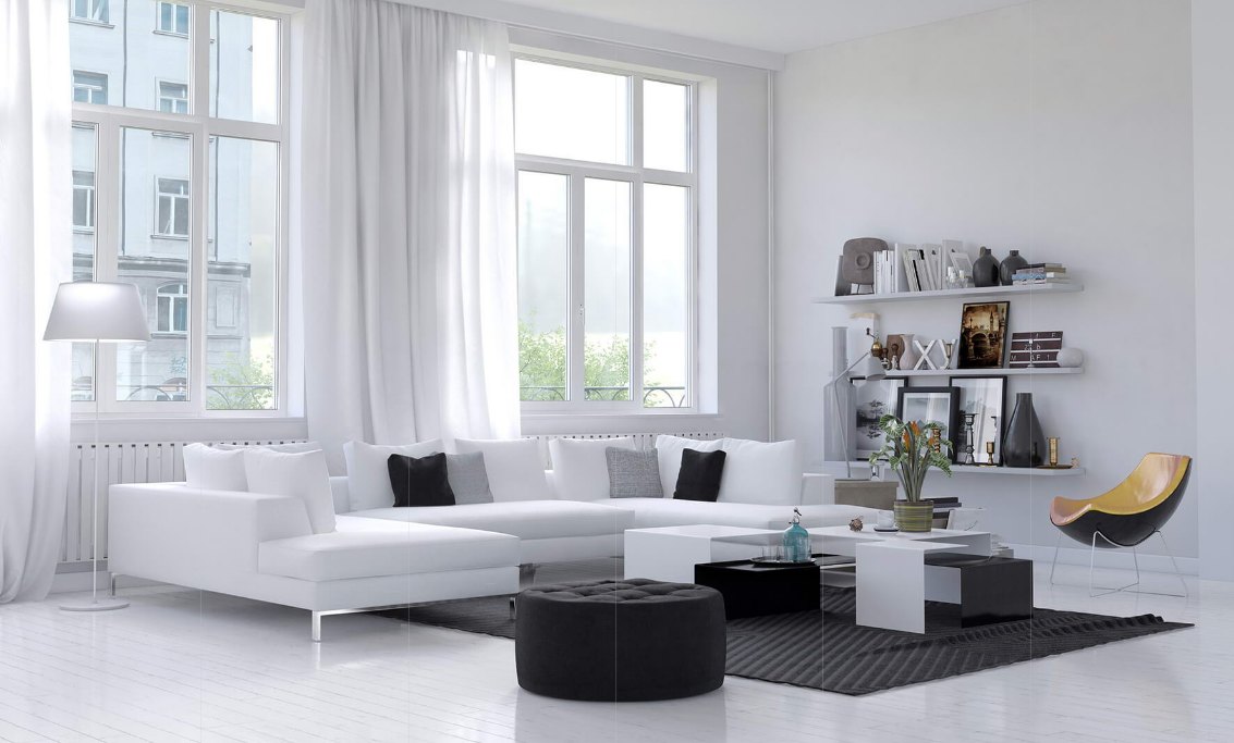 Ventanas WDS en interior moderno